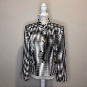 Black and White Houndstooth Blazer, size 8